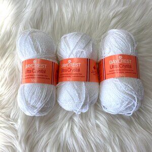 Lot of 3 Baycrest Ultra Crystal Yarn